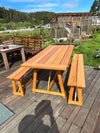 Outdoor Eucalyptus Farmhouse Table